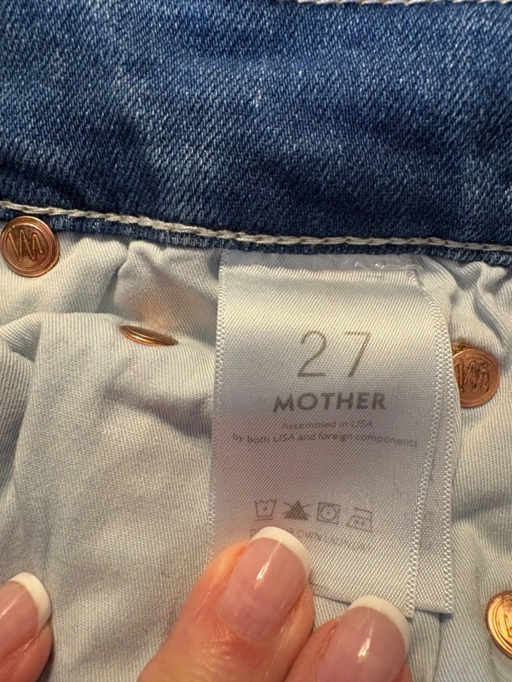 Mother jeans mid blue wash size 27 - Picture 4 of 4